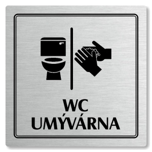 Piktogram WC, umývárna